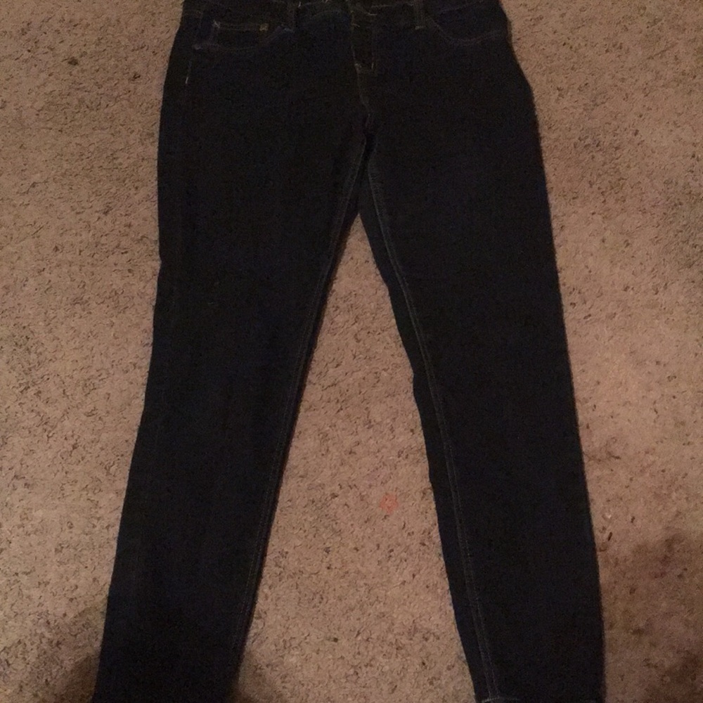 Dark blue jeans